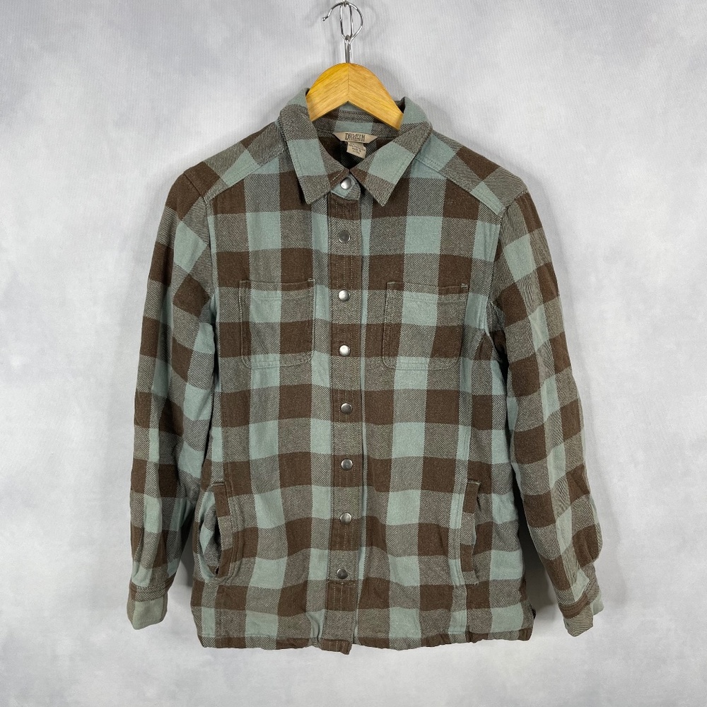 Duluth Men's Green Flannel Shirt Jacket Size Small